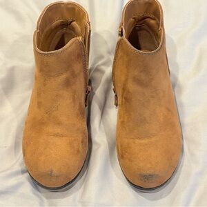 Cat & Jack Toddler Girls Brown Suede Ankle Boots